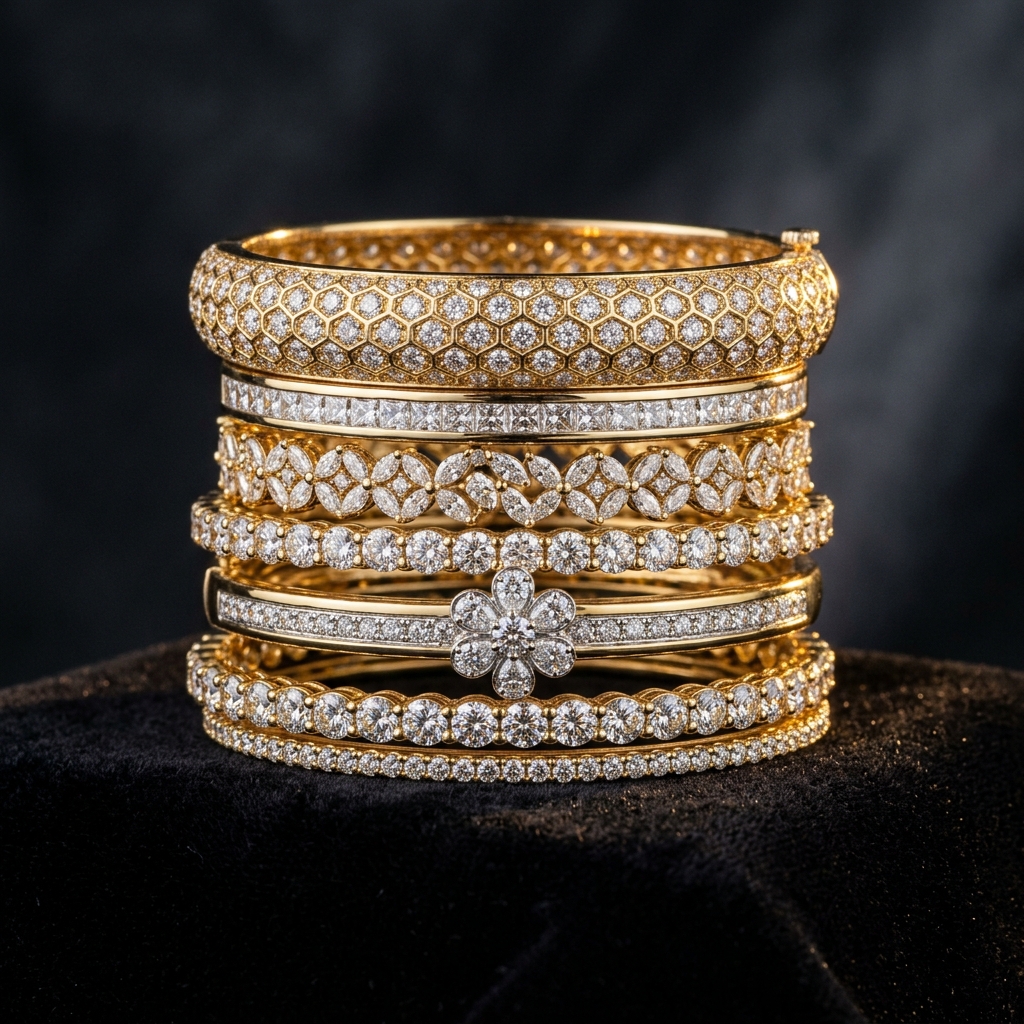 Diamond Bangles