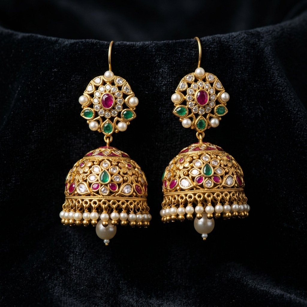 Gold Jhumka